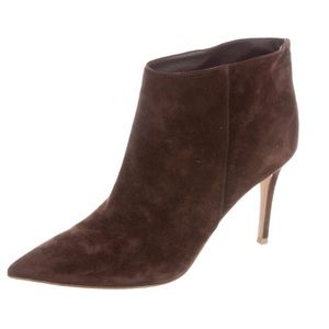 NEW! Gianvito Rossi Suede Ankle Boots